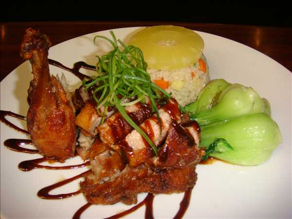 Crispy Duck with Pinepple Fried Rice